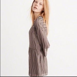 Abercrombie & Fitch Brown gold dressy short Romper